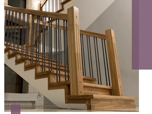 Реставрация деревянных и металлических лестниц в Лянторе
