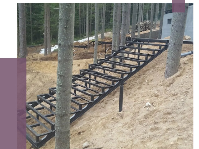 Монтаж металлических лестниц в Лянторе от 13564 руб. 