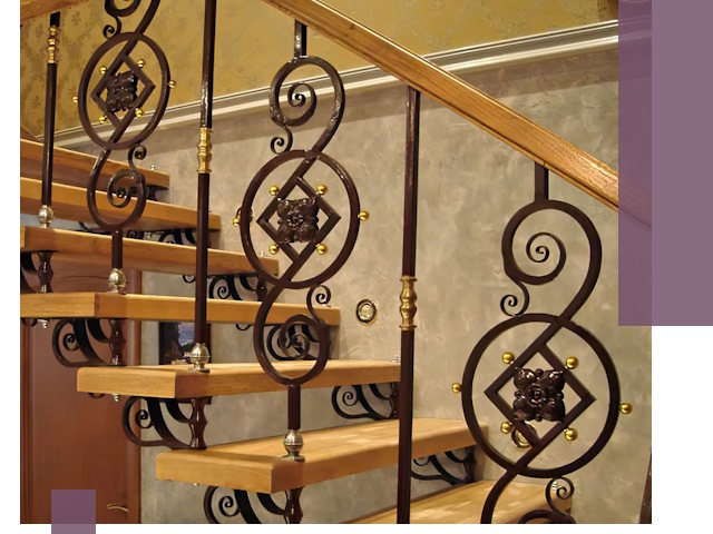 Изготовление кованых лестниц под ключ в Лянторе