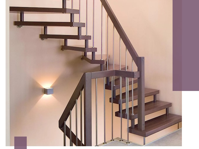 Изготовление лестниц на больцах в Лянторе под ключ