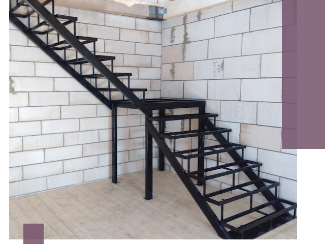 Лестницы на металлокаркасе под ключ в Лянторе — изготовление и монтаж