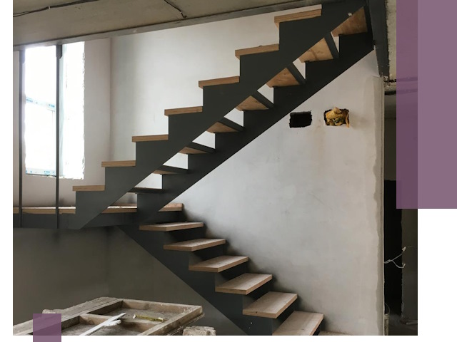 Изготовление лестниц на металлокаркасе в Лянторе от производителя