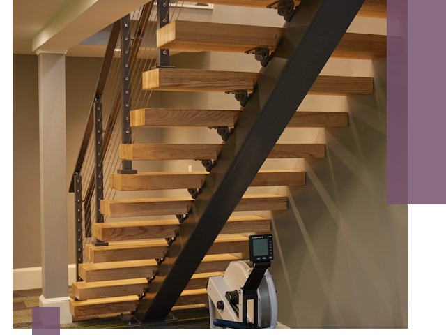 Лестницы на монокосоурах под ключ в Лянторе - изготовление и монтаж