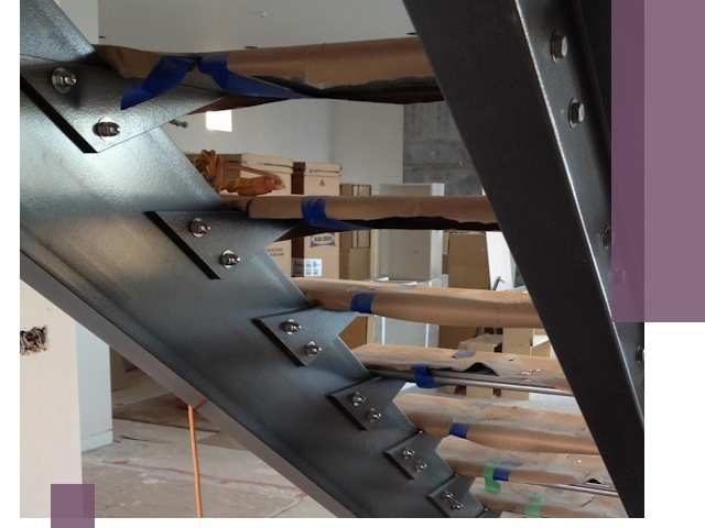 Усиление лестничных конструкций и усиление опор в Лянторе