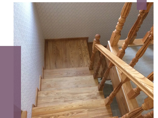 Сосновые лестницы в Лянторе под ключ от 8087 руб.  | ПРОЛЁТ-Лнт