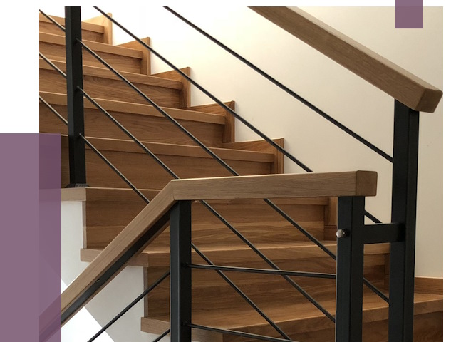 Обшивка металлической лестницы деревом в Лянторе от 4351 руб. 