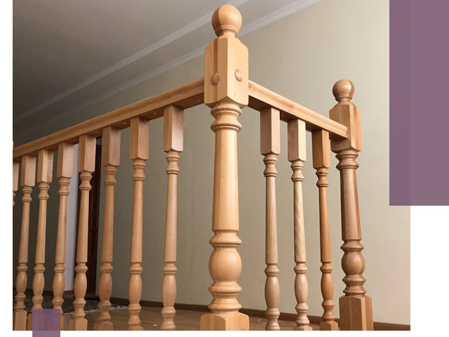 Деревянные перила на заказ в Лянторе: монтаж и изготовление