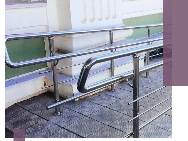 Ограждения пандусов из металла и нержавейки в Лянторе