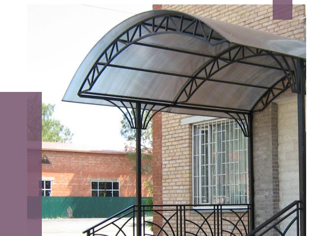 Металлические навесы и козырьки в Лянторе от 12796 руб.