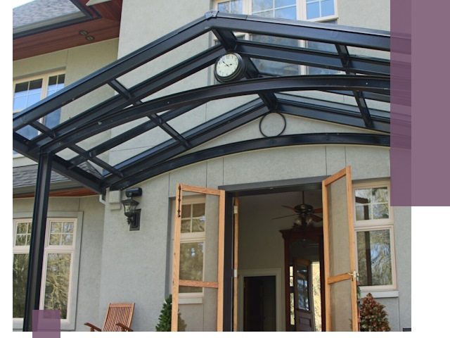 Изготовление и монтаж навесов и козырьков в Лянторе