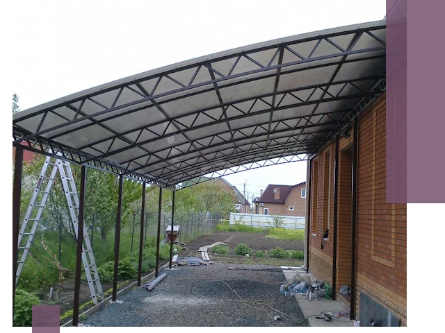 Профессиональный монтаж навесов под ключ в Лянторе