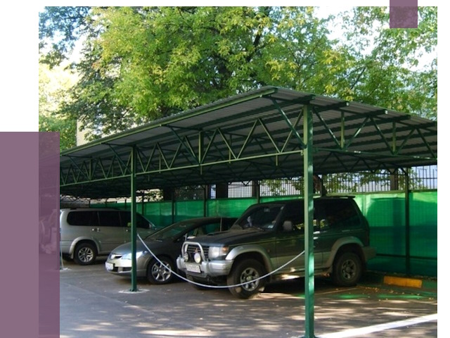 Навесы для парковки в Лянторе от 80360 руб. заказать | ПРОЛЁТ-Лнт