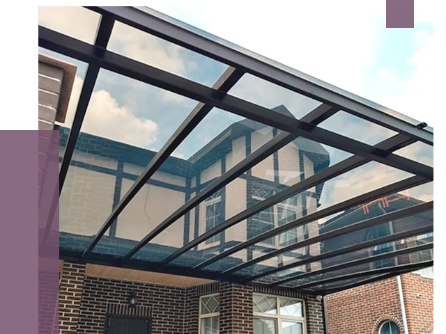 Навесы из поликарбоната в Лянторе от 8620 руб. под ключ — ПРОЛЁТ-Лнт