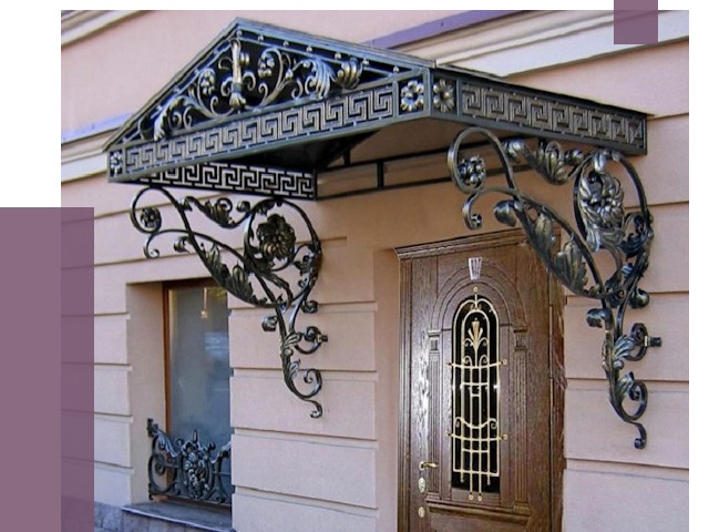 Кованые козырьки в Лянторе под ключ от 12745 руб. — ПРОЛЁТ