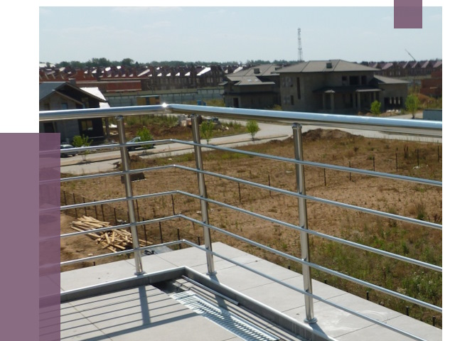 Парапеты из нержавеющей стали в Лянторе от 7985 руб. за м² | ПРОЛЁТ-Лнт