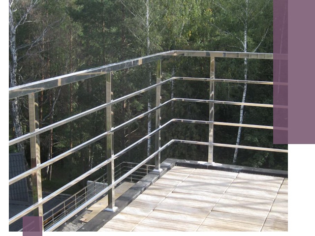 Парапеты из нержавеющей стали в Лянторе — изготовление и монтаж