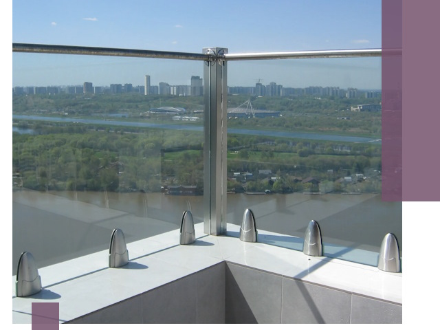 Стеклянные парапеты премиум класса в Лянторе для домов и бизнесов