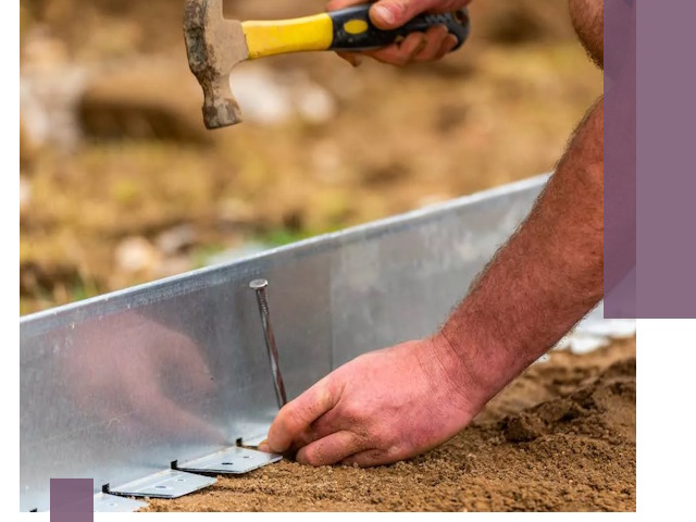 Монтаж металлических бордюров в Лянторе быстро и качественно