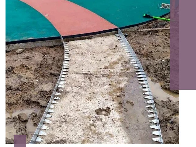 Металлические бордюры для дорожек в Лянторе — монтаж и изготовление