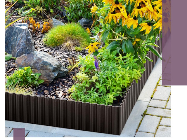 Металлические бордюры для клумб в Лянторе — производство и монтаж