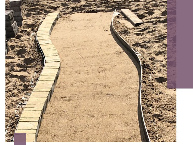 Металлические бордюры для тротуаров в Лянторе — прочные и долговечные