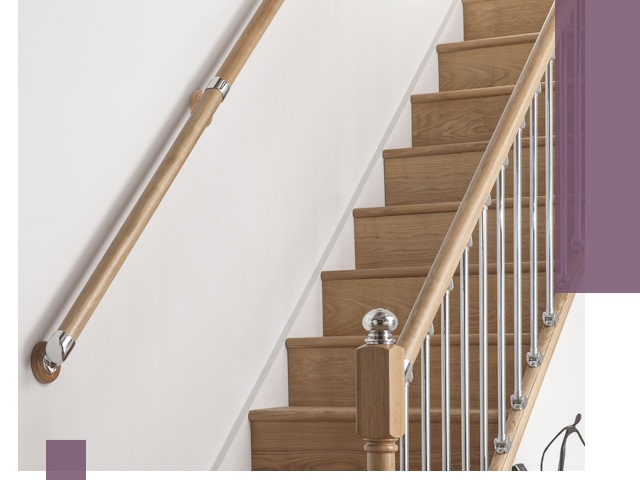 Пристенные поручни из стали и нержавейки под монтаж в Лянторе